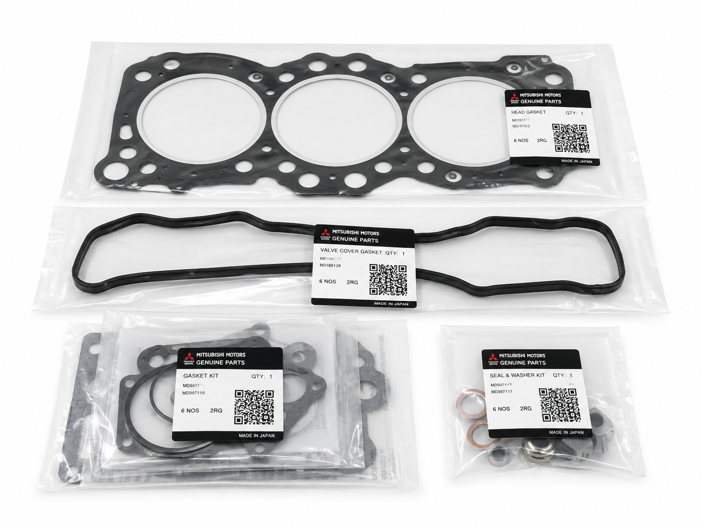 Genuine Mitsubishi spare parts on display